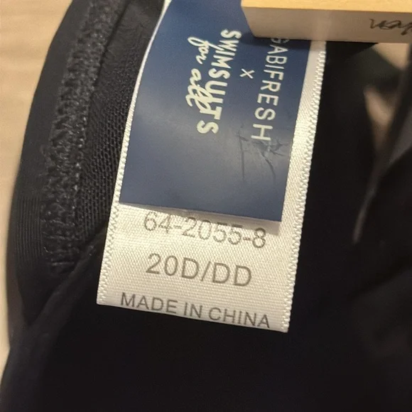 NWT Gabi fresh collab 2 piece swimsuit Black White Checkered Bikini Set 20 D/DD - Picture 5 of 9